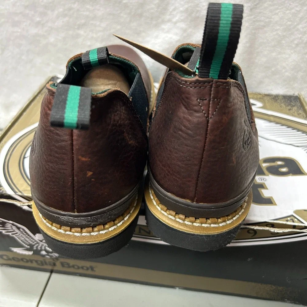 Georgia Boot Mens Size 14M Romeo Brown Leather Georgia Giant GR262 Ankle Boots